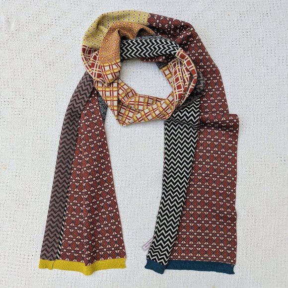 ANTONIO MARRAS Men's Scarf 100% Virgin Wool Knit Made in Italy - Picture 1 of 6